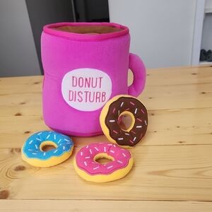 ZippyPaws Burrow Coffee and Donutz Interactive Dog Toy